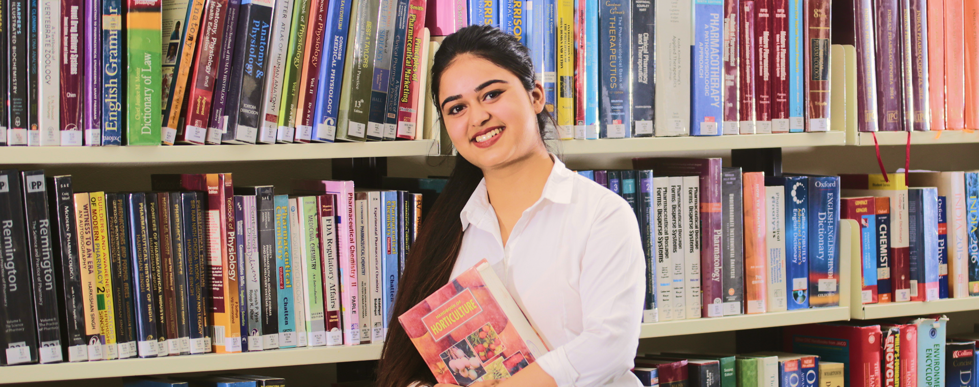 University campus with students walking between buildings