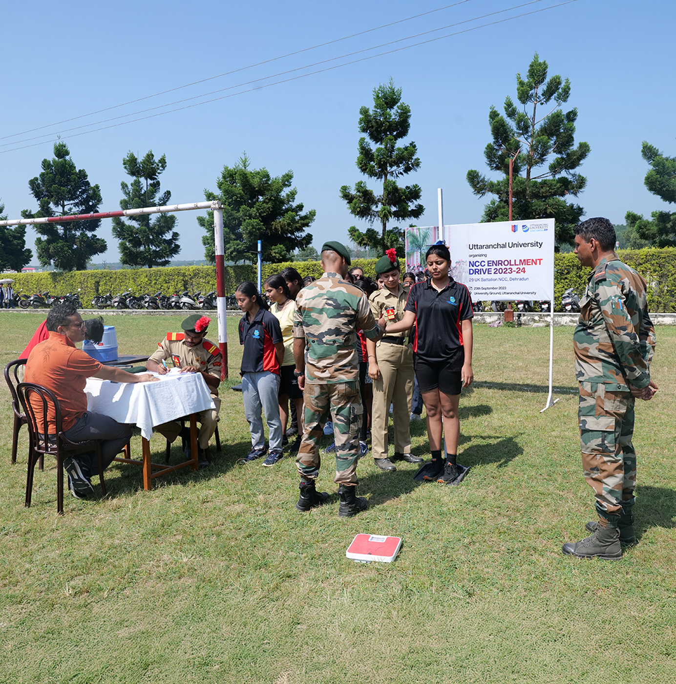 Two athletes running in a race
